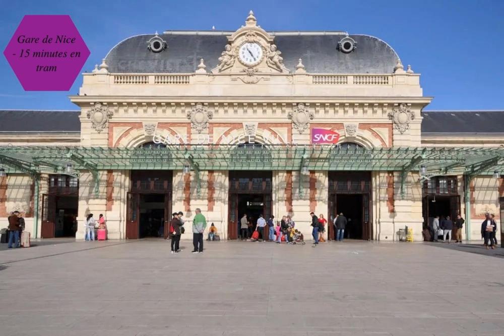 Studio - 1 Minute De La Plage Et De La Promenade Des Anglais Nice Exterior foto
