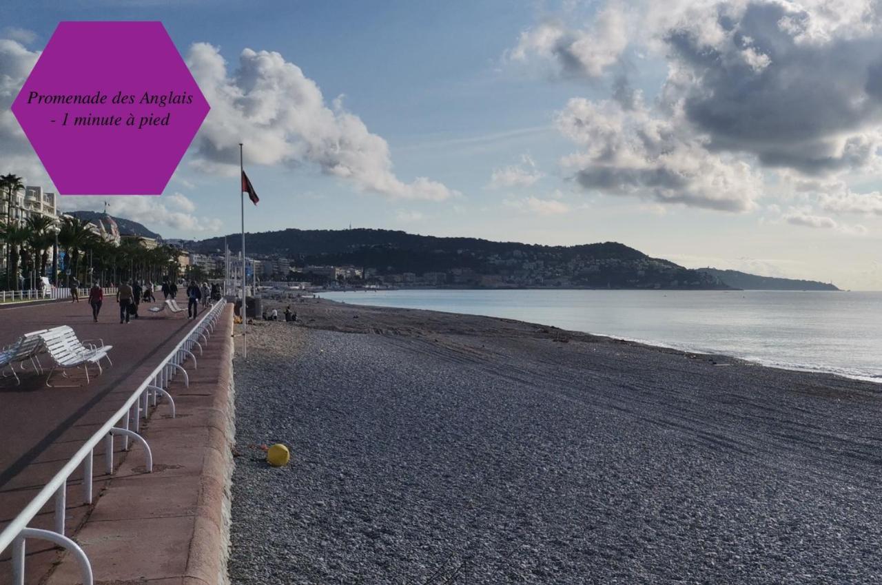 Studio - 1 Minute De La Plage Et De La Promenade Des Anglais Nice Exterior foto