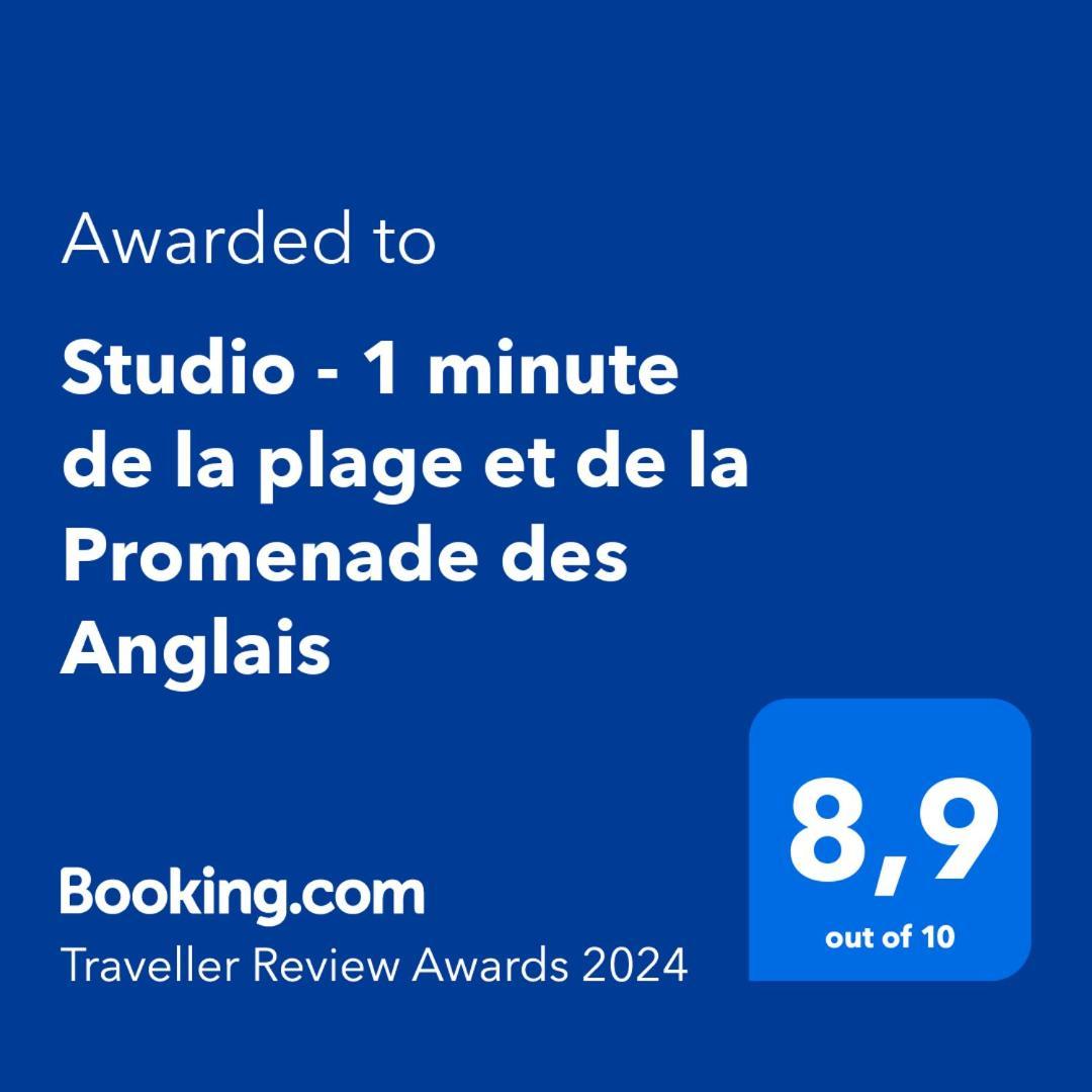 Studio - 1 Minute De La Plage Et De La Promenade Des Anglais Nice Exterior foto